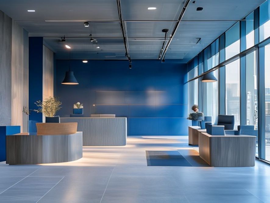 Welcoming office environment with friendly professional atmosphere and open communication space